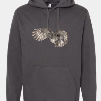 Great Grey Owl Unisex Pullover Fleece Hoodie